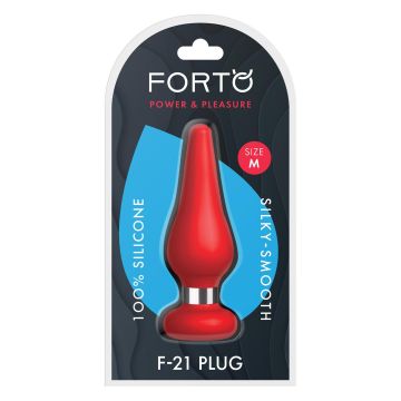 Buttplug F-21 Tear Drop - Rood