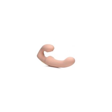 Strapless Strap-On met Afstandsbediening - Licht Roze