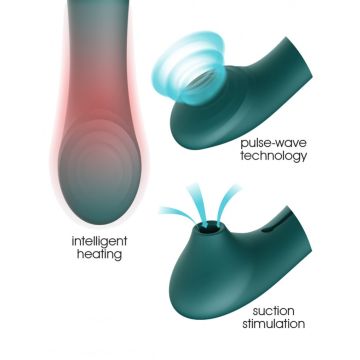 G-Spot Vibrator and Air Pulse Stimulator Zalo Queen