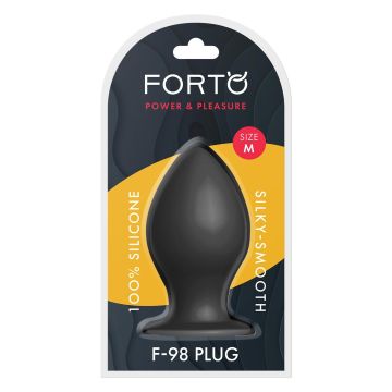 Buttplug F-98 Cone Medium - Zwart
