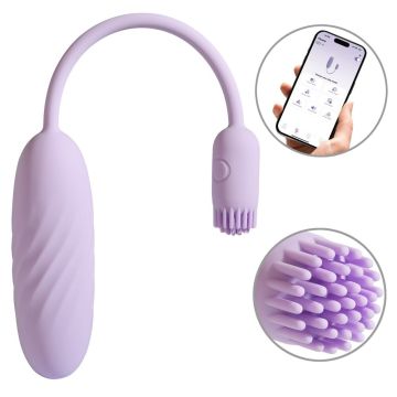 SVAKOM Plume Flexibele Bullet Vibrator met Borstelstaart