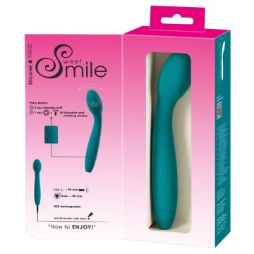 Vibrator met knikfunctie - Blauw