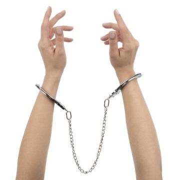 Bedroom Fantasies Metalen Handboeien met Ketting - Zilver