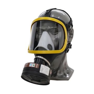 Gasmasker Show Max Zwart/Geel