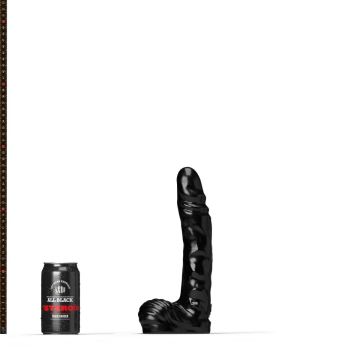 All Black Steroid Dildo The Jock - 27 cm - Zwart