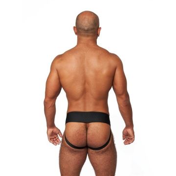 Mister B Leren Premium Jockstrap - Zwart / Rood