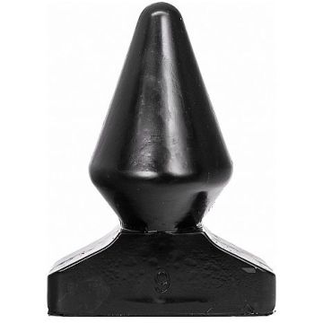 All Black Buttplug XXL Zwart - 18,5 cm