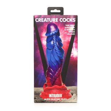 Silicone Dildo Intruder Alien - Paars