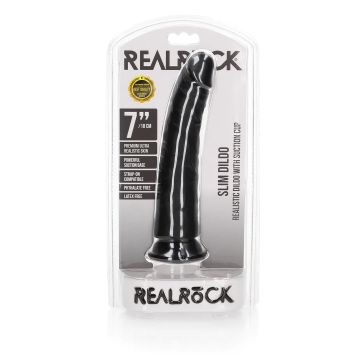 Realistische Dildo met Zuignap Slim - Zwart