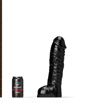 All Black Steroid Dildo The Gym Buddy - 35 cm