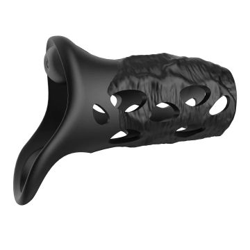 Batiatus - Vibrerende Penis Sleeve Armour Ring - Zwart
