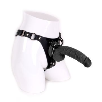 Kiotos COX Strap-On + Dildo Black 008 Zwart - 22 cm