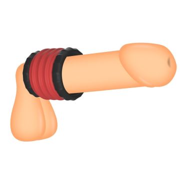 Ballstretcher Soqlo 35 mm Hoogte 5 cm Rood/Zwart