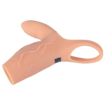 Realistixxx Penis Sleeve met Vibrerende Clitoris Stimulator RealSleeve Clit - 14 cm