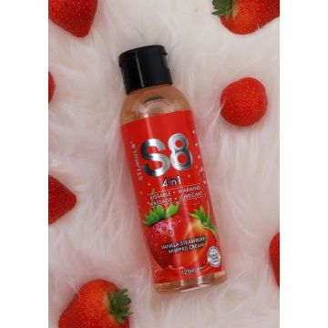 4-in-1 Dessert Glijmiddel S8 Aardbeiensmaak -  125 ml