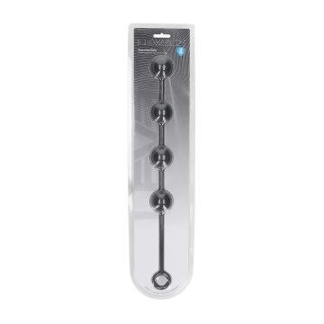 Ronde Siliconen Anaal Ballen L 4 cm - Zwart