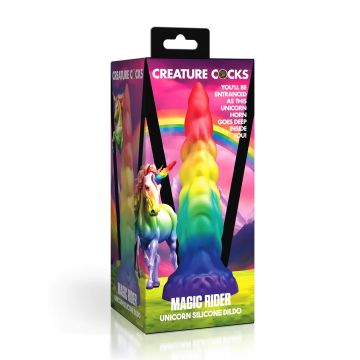 Silicone Dildo Magic Rider Unicorn Rainbow