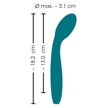 Vibrator met knikfunctie - Blauw