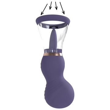 Oplaadbare Borst en Vulva Pomp Paars - Sensual
