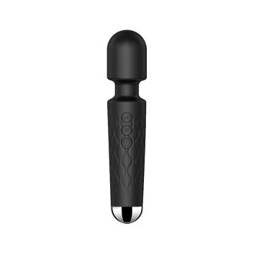 Wand Vibrator Beautylit 20cm Head 4.2cm - Zwart 