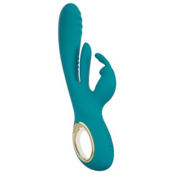 Rabbit Vibrator met Stootfunctie - Blauw