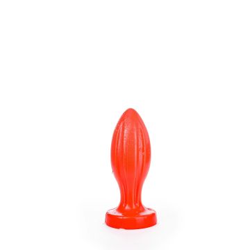 All Black Buttplug Maceo Rood - 21 cm