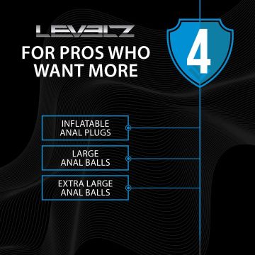 Siliconen Waterdrop Anal Balls Zwart XL - 50 mm