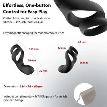 Svakom - Benedict Vibrerende Cockring Perineum Massager