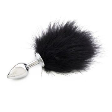 Buttplug van RVS met Staart
