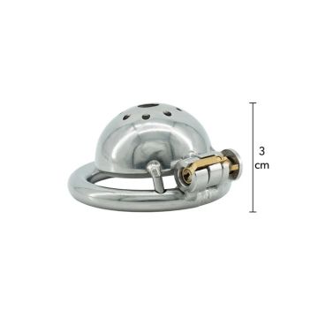 Hidden Desire Cock Vault X-Short RVS - 3.5 cm