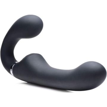 Strap-On met Dubbele Stimulatie - Zwart