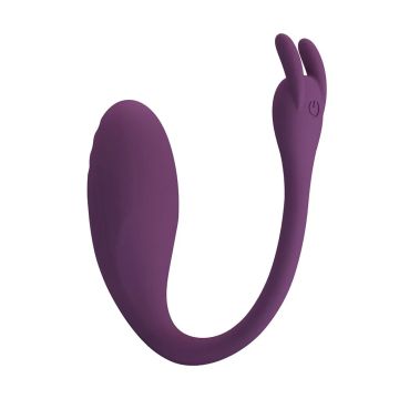 Catalina Draagbare Vibrator met App Bediening - Paars