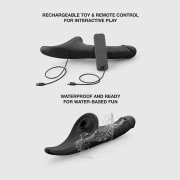 Strap-On-Me - Multi Orgasm Dildo met Afstandsbediening - Maat XL