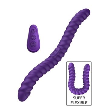 She.E.O Dubbele Flexibele Vibrator met Afstandsbediening - Paars