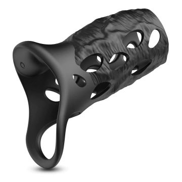 Batiatus - Vibrerende Penis Sleeve Armour Ring - Zwart