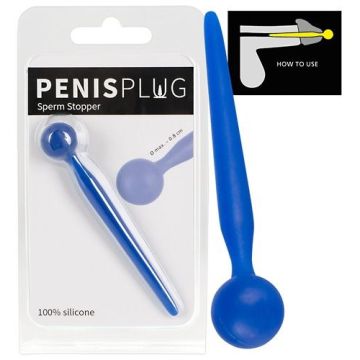 Siliconen Penisplug met Sperma Stopper