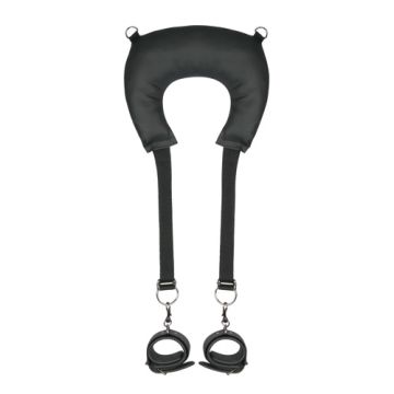 Easytoys Kussen met Enkelboeien en Leg Position Strap - Zwart