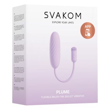 SVAKOM Plume Flexibele Bullet Vibrator met Borstelstaart