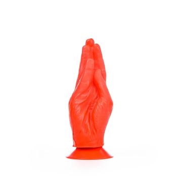 All Black Frank Buttplug Rood - 21 cm