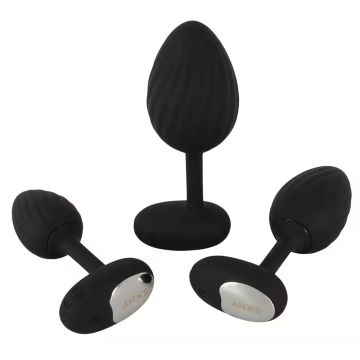 Vibrerende Buttplug Set Zwart - Anos