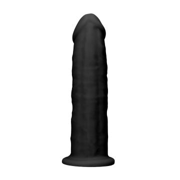 RealRock Silicone Dildo Zwart - 15 cm