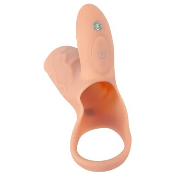 Realistixxx Penis Sleeve met Vibrerende Clitoris Stimulator RealSleeve Clit - 14 cm