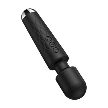 Wand Vibrator Beautylit 20cm Head 4.2cm - Zwart 