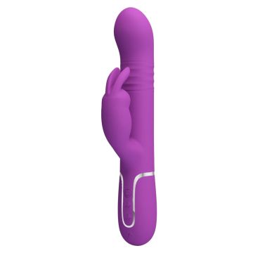 Pretty Love Stotende en Roterende Rabbit Vibrator Coale - Paars