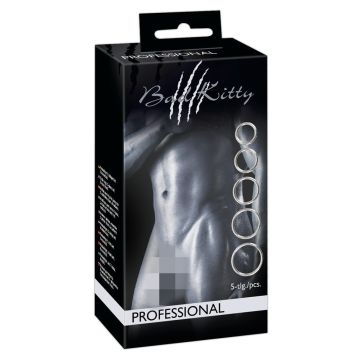 5 Delige Cock Ring Set - Metaal