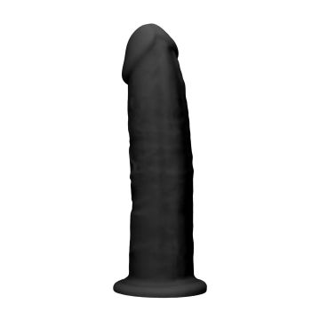 RealRock Silicone Dildo Zwart - 15 cm