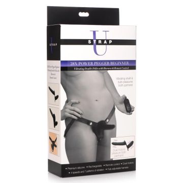 Dubbele Strap-On Vibrator Power Pegger