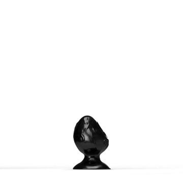 All Black Steroid Dumbbell Dildo Zwart - 12 cm
