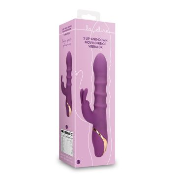 Op-en-neer bewegende ringen vibrator - Orchidee paars