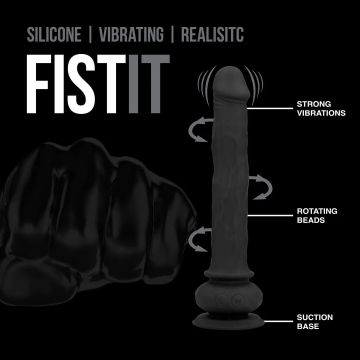 Realistische Vibrator Wave Rider - Zwart
